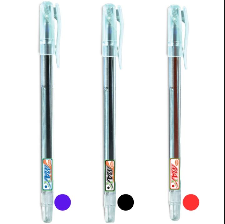 MAX%20Ball%20Point%20Pen%20by%20Atlas%20-%20Box%20of%2010%20Pens%20-%200.7mm%20Needle%20Tip%20-%20Crystal%20Body%20-%20Smooth%20Writing%20-%20Blue,%20Red,%20Black%20-%20Made%20in%20Sri%20Lanka%20-%20Image%204