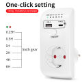 UD03 Automatic Timer Switch 230V USB Charger Countdown Timer Socket Electronic Protector Timing Controller Converter EU Plug. 