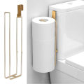 Bathroom Toilet Paper Holder with Storage Extra 3 Rolls, Over The Tank Toilet Paper Holder Wall Mount, Small Restroom Organizer.