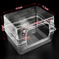 Bird Bath Shower   Bathtub Box  Large Hanging Clear Transparent  Cube   for Parrots  Cage Accessories Bowl. 