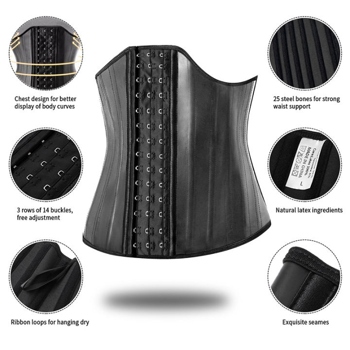 25%20Steel%20Bones%20Latex%20Waist%20Trainer%20Corset%20Shapewear%20Slimming%20Belly%20Women%20Body%20Shaper%20Modeling%20Strap%20Reductive%20Girdle%20-%20Image%205
