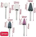 Grinding Stone 6mm,(10Pc/Set) For Grinding/Finishing For Metal.Brass Etc. 