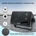Herdio 3.5‘’ Outdoor Speakers Passive Wired Waterproof 200W 3 Way Premium Mountable Wall Mount Speakers With Superior Sound 2PCS. 