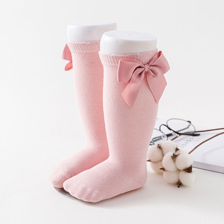 2025%20New%20Kids%20Socks%20Toddlers%20Girls%20Big%20Bow%20Knee%20High%20Quality%20Long%20Soft%20Autumn%20Winter%20100%25%20Cotton%20Lace%20Baby%20Tube%20Sock%20Calcetines%20-%20Image%206
