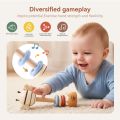 Wooden Cartoon Bee  Ringing Toy Musical Instruments Montessori Music 0 12 Months Toys Kids Early Educational Wooden Instruments. 