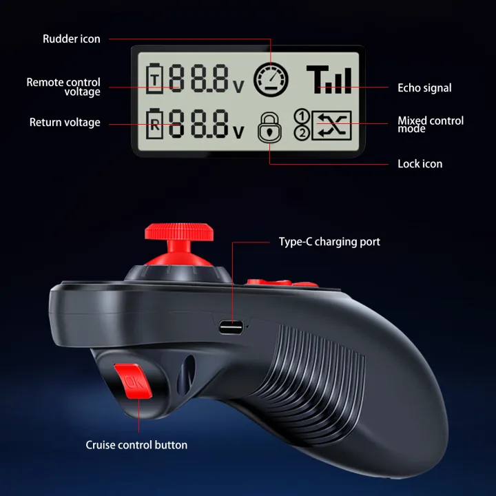 HOTRC%20DS-600%206CH%202.4GHz%20Radio%20System%20Transmitter%20Remote%20Controller%20with%20DS%20600%20PWM%206%20Channel%20Receiver%20for%20RC%20Boat%20-%20Image%205