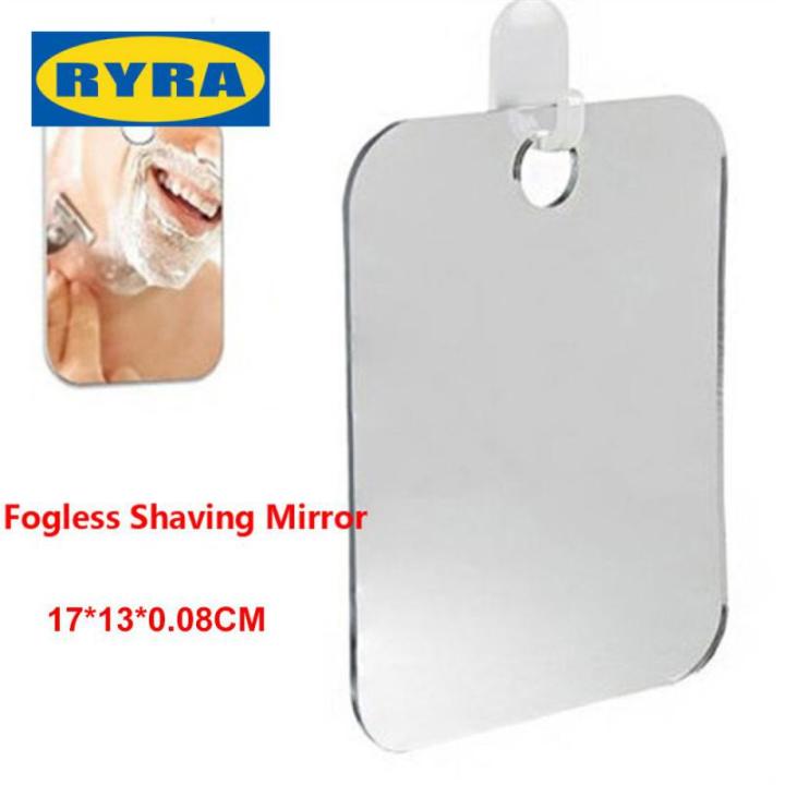 1pcs Acrylic Mirror With Wall Suction Shower Mirror For Man Shaving Women Makeup Portable Travel Bathroom Mirror Accessories