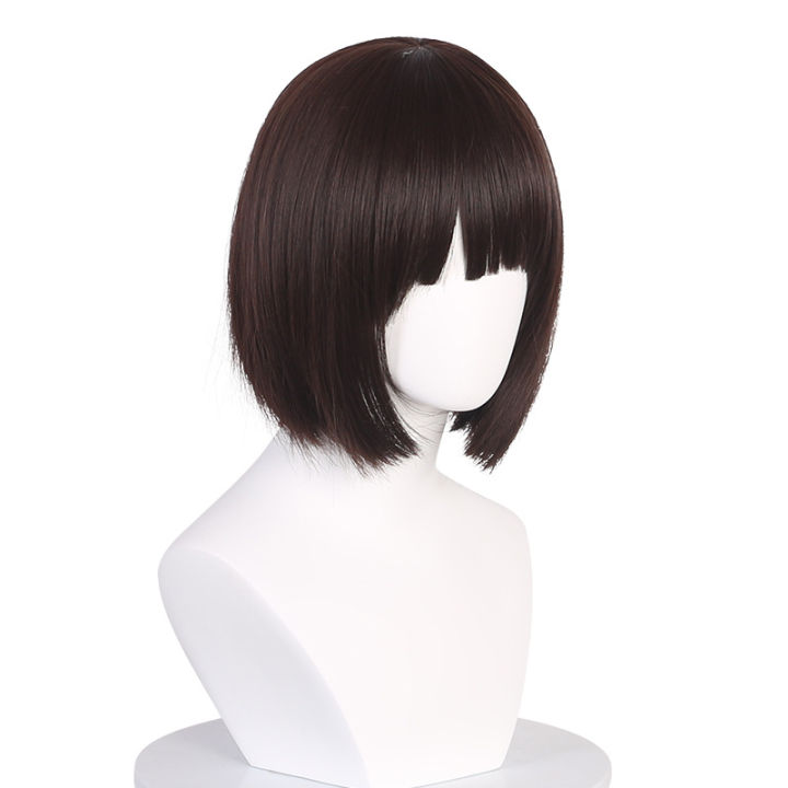 Cosplay%20Megumi%20Kato%20Wig%20for%20Women%20Cosplay%20Wig%20Anime%20%20How%20to%20Raise%20a%20Boring%20Girlfriendfor%20Dark%20Brown%20Bob%20Halloween%20Party%20-%20Image%204