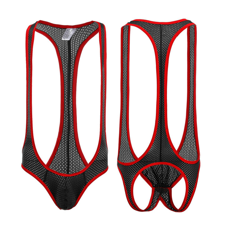 Mesh%20Sexy%20Lingerie%20Bodysuit%20Mens%20Backless%20One%20Piece%20Jockstrap%20Wrestling%20Singlet%20Bondage%20Mankini%20Body%20Suit%20Briefs%20-%20Image%205