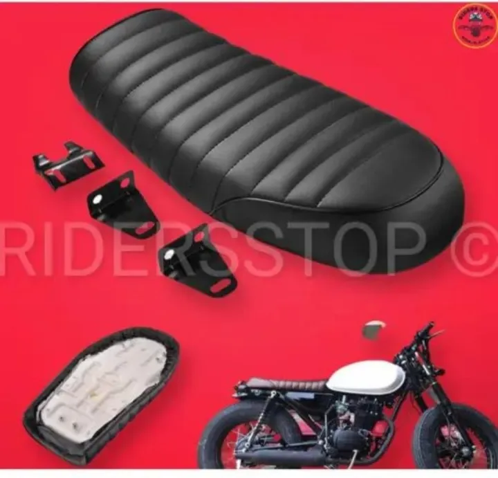 Cafe%20Racer%20Seat%20for%20CD70%20CG125%20Motorcycle%20Unisex%20Vintage%20Style%20Black%20Brown%20Leather%20Replacement%20Cushion%20Pad%20-%20Image%208