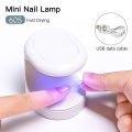 MEET ACROSS Nail Dryer MINI USB UV LED Lamp Nail Art Manicure Tools 60S Fast Drying Curing Light for Gel Polish. 