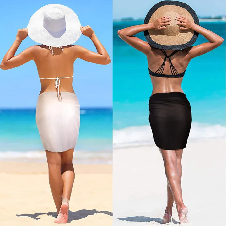 Women%20Chiffon%20Short%20Sarongs%20Bikini%20Cover%20Ups%20Beach%20%20Swimsuit%20Bathing%20Suit%20Wrap%20Skirt%20for%20Swimwear%20-%20Image%203