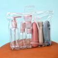 11pcs Travel Bottles Set With Storage Bag Travel Size Empty Liquid Cream Lotion Containers Fine Mist Spray Bottle Squeeze Tubes. 