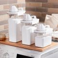 Airtight Laundry Detergent Dispenser Powder Storage Box Clear Washing Powder Liquid Container with Lids Jar. 