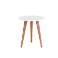 White top 3 legs coffee table. 
