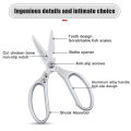 Kitchen Accessories Scissors Stainless Steal Sharp Multi Function Tool Food Scissor For Chicken Vegetable Barbecue Meat Fish. 