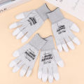 1Pair RL-063 Anti-Static Gloves Antiskid ESD Electronic Working Coated Finger Protection Gloves For Phone Computer Repair. 