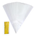 Transparent Square Candy Bags Plastic Cellophane Package Candy Bar Wedding Birthday Party Decoration Gifts Favors For Kids. 