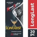 Pack of 20 Kamasutra Longlast Dotted Condoms. 