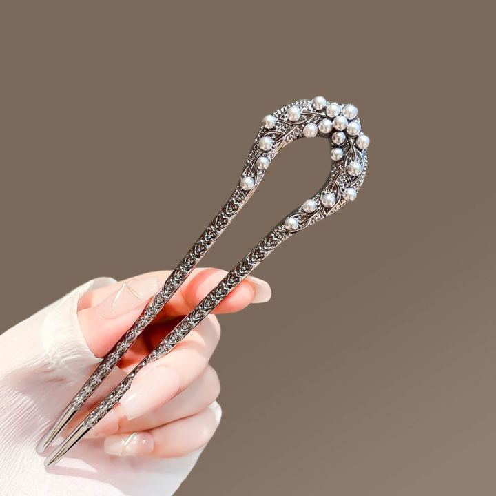 U%EC%9E%90%EB%B9%84%EB%85%80%20Pearl%20Flower%20Hairpin%20New%20Chinese%20Modern%20Simple%20Updo%20U-shaped%20Hairpin%20Hanfu%20Hair%20Accessory%20Hula%20Girl%20Hair%20Accessories%202025%20-%20Image%205
