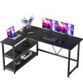 L Shaped Desk with Storage Shelves Corner Computer Desk PC Laptop Study Table  (Customised). 
