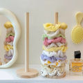 Vertical Bracelet Holder Wood Tabletop Bracelet Display Stand Bangle Display Holder for Watches Bracelets Scrunchies Hair Bands.