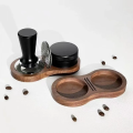 Walnut Wood Coffee Tamper Station Professional Non-Slip Bottom Coffee Tamper Storage Base Multi-functional Stable.
