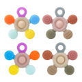 Baby Chewing Accessories Helm Babies Sensory Teether with Textured Design Newborn Infant Anxiety Teether Silicone Teething Toys. 
