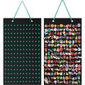Wall-mounted Shoe Charms Organizer With 180 Holes Hanging Shoe Badge Charm Holder Shoe Decoration Clog Charms Display Collection. 