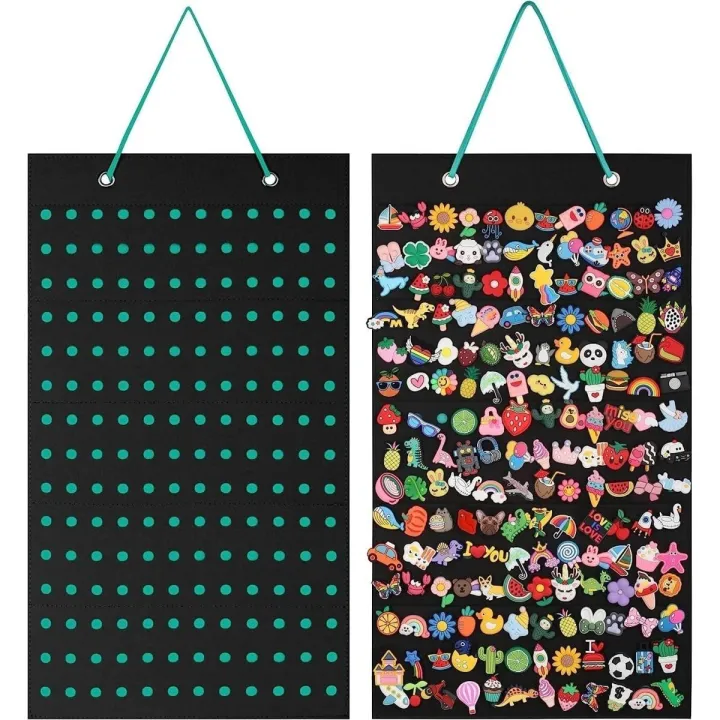 Wall-mounted%20Shoe%20Charms%20Organizer%20With%20180%20Holes%20Hanging%20Shoe%20Badge%20Charm%20Holder%20Shoe%20Decoration%20Clog%20Charms%20Display%20Collection%20-%20Image%204