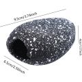 1pc Aquarium Cichlid Stone Ceramics Rock Cave Aquarium Fish Tank Pond Shrimp Breeding Ornament Landscaping Decoration Marbles.