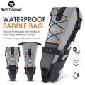 WEST BIKING Bike Bag Waterproof Reflective 10L Large Capacity Saddle Bag Cycling Foldable Tail Bag MTB Road Bicycle Bag. 