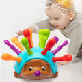 Early Education Toys Hedgehog Training Focused on Children's Fine Motor Hand-Eye Coordination Fight Inserted Toy For 1-3 Years. 