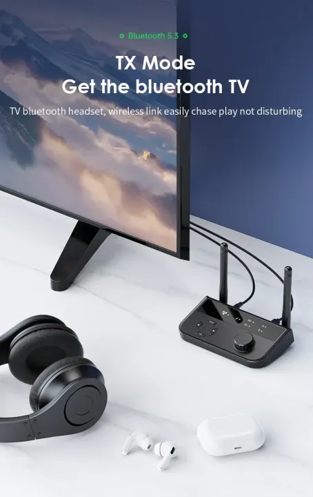 Bluetooth%205.3%20Audio%20Transmitter%20Receiver%20Wireless%20Music%20Adapter%20Pair%202%20Devices%20BT%205.0%203.5mm%20Aux%20Jack%20RCA%20For%20TV%20Car%20PC%20Headphone%20-%20Image%205