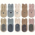 5 Pairs of Baby Floor Socks for All Seasons Kidsren's Non-Slip Baby Toddler Socks Soft Bottom Indoor Cute Boys and Girls Socks.