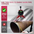 Pipefitter Tools w/Magnetic Centering Head Pipe Fitting Tools w/Adjustable Dial Bubble Protractor Pipe Center Finder. 