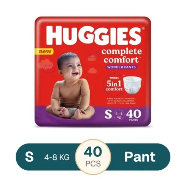 Huggies Wonder Pants Baby Diaper S 4-8kg 40pcs
