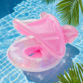 1PC Canopy Pool Float Ring, Inflatable Swim Tube, Swimming Accessories, For Summer Water Sports, Swim Ring, Pool Float Gear.