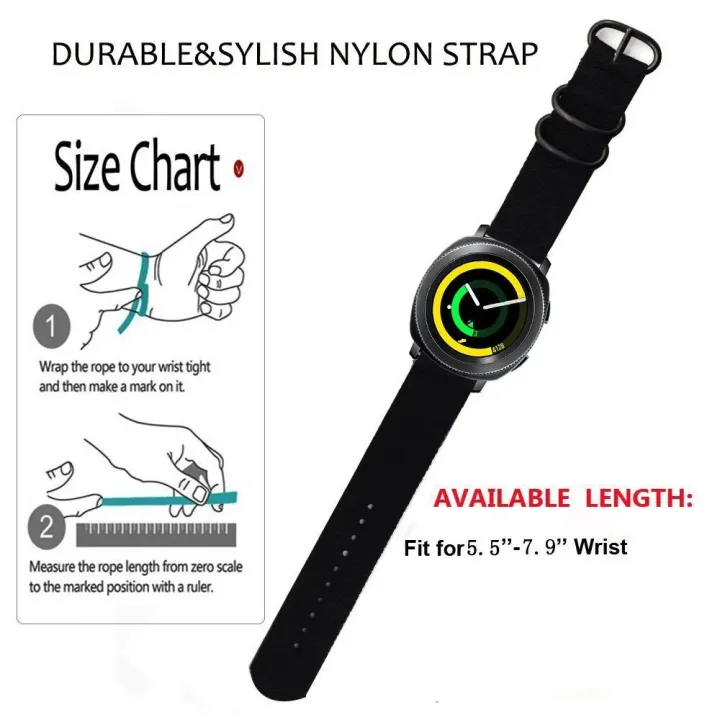 18mm%2020mm%2022mm%2024mm%20watch%20Nylon%20strap%20For%20Samsung%20Galaxy%20watch%203%204%205%20pro%2046mm%2042mm%20Active2%20%20Amazfit%20Bip%20S3%20frontier%20Sports%20band%20-%20Image%207