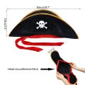 Halloween Pirate Hat Cap Decoration Halloween Masquerade Captain Cosplay Costume Props Pirate Theme Birthday Party.