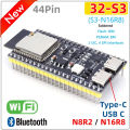 S3 Development Board S3-DevKitC-1 Bluetooth 2.4G Wifi Module for Arduino 8MB PSRAM 16MB FLASH N16R8 Dual Type-C 44P.