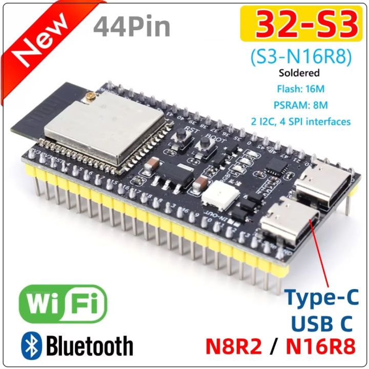 S3%20Development%20Board%20S3-DevKitC-1%20Bluetooth%202.4G%20Wifi%20Module%20for%20Arduino%208MB%20PSRAM%2016MB%20FLASH%20N16R8%20Dual%20Type-C%2044P%20-%20Image%202