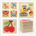 6 piece Wooden Puzzles for Toddlers 3 Years Animal Vehicle Jigsaw Puzzle Educational Kids Puzzles Toys Montessori Learning Jigsaw Toy. 