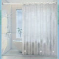 1pc Waterproof Clear Crystal Shower Curtain Liner with Bottom Magnets, Plastic Bathroom Curtain for Bathtubs Bathroom Partitions.