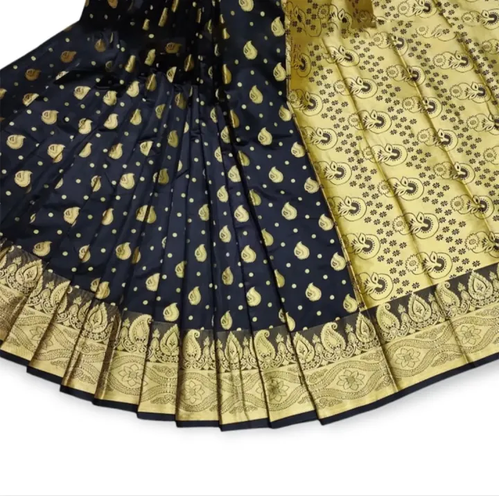 Silk%20semi%20katan%20saree%20for%20women/tangail%20silk%20saree/black%20semi%20katan%20saree%20-%20Image%203