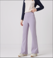 Girls Flared Pants High Waist Yoga Leggings Teenagers Stretch Elastic Waistband Kids Sportswear Trousers Autumn Spring.