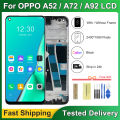 6.5'' Display For Oppo A92 A72 A52 LCD Touch Digitizer Screen With Frame Assembly CPH2059 CPH2061 CPH2069 CPH2067. 
