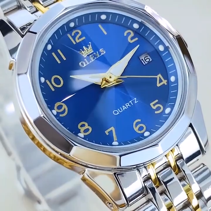 Olevs 9970L Stainless Steel Analog Wrist Watch For Women