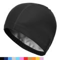 New Waterproof PU Fabric Protect Ears Long Hair Water Sport Swim Pool Swimming Bathing Caps Hat Plus Size for Men & Women Adults.