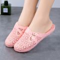 Wrapped Toe Breathable Slippers Women Summer Outer Wear Hole Shoes Home Fashion Casual Hollow Out Slip On Buckle Slipper Female.